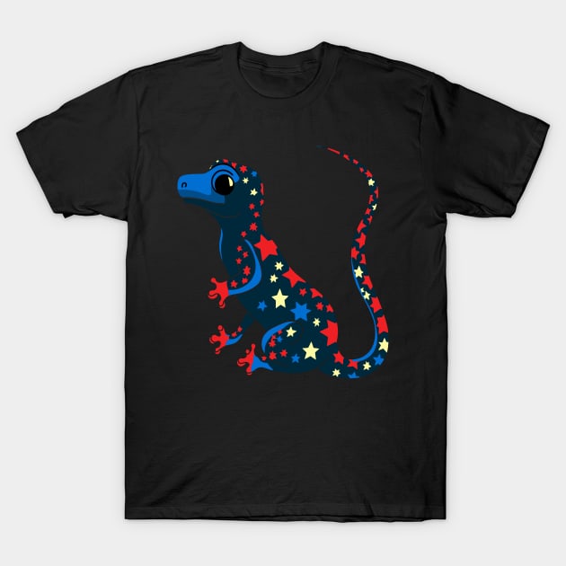 Patriotic Salamander T-Shirt by JH Mart